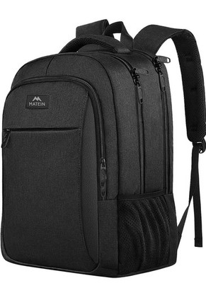 MATEIN 15.6  Laptop Backpack Water Resistant Travel Work Bag Black