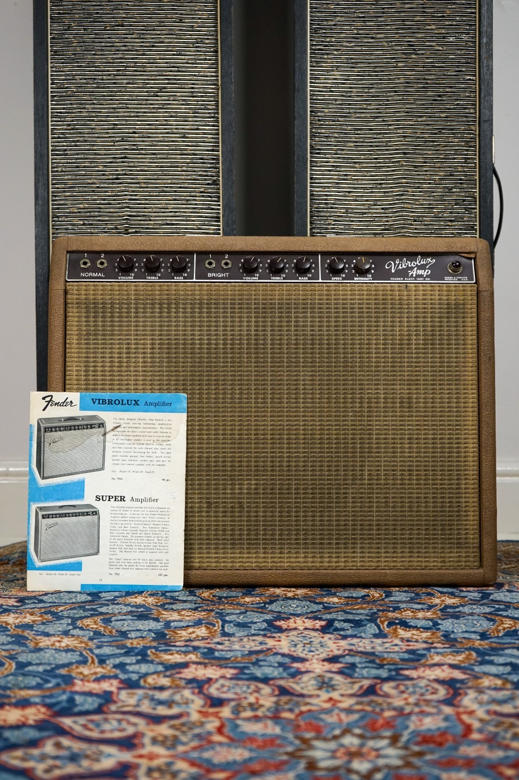 1963 Fender Brownface Vibrolux Amp UK Export Version - From Selmer, One Owner