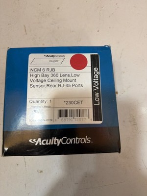Acuity Controls nLight NCM 6 RJB High Bay 360 Lens Low Volt Ceiling Sensor RJ-45
