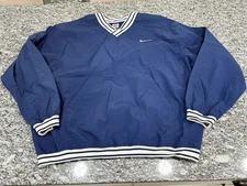 90's Vintage Nike Blue Windbreaker Jacket Size XL