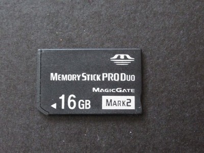 16GB Memory Stick Pro Duo MagicGate Mark2 for Sony cameras & PSP TESTED! MSMT16G