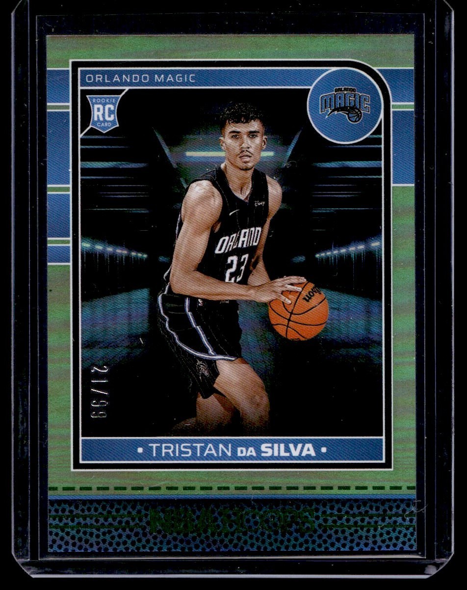2024-25 Hoops Green SP Tristan Da Silva RC 21/99 Orlando Magic #248