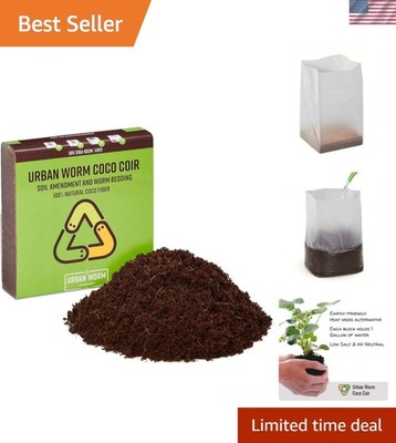 Versatile Coco Coir - Natural Soil Amendment & Bedding for 1 Gallon Applications