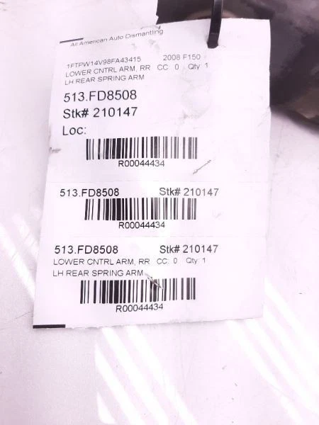 Brazo de control inferior izquierdo trasero 5,4 L compatible con Ford F-150 RK641681 2008 Foto 3 de 4