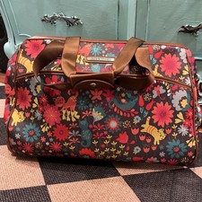 Lily Bloom Pattern 22 Inch Duffel Bag with 2-Rolling Wheels, Weekender Overni...