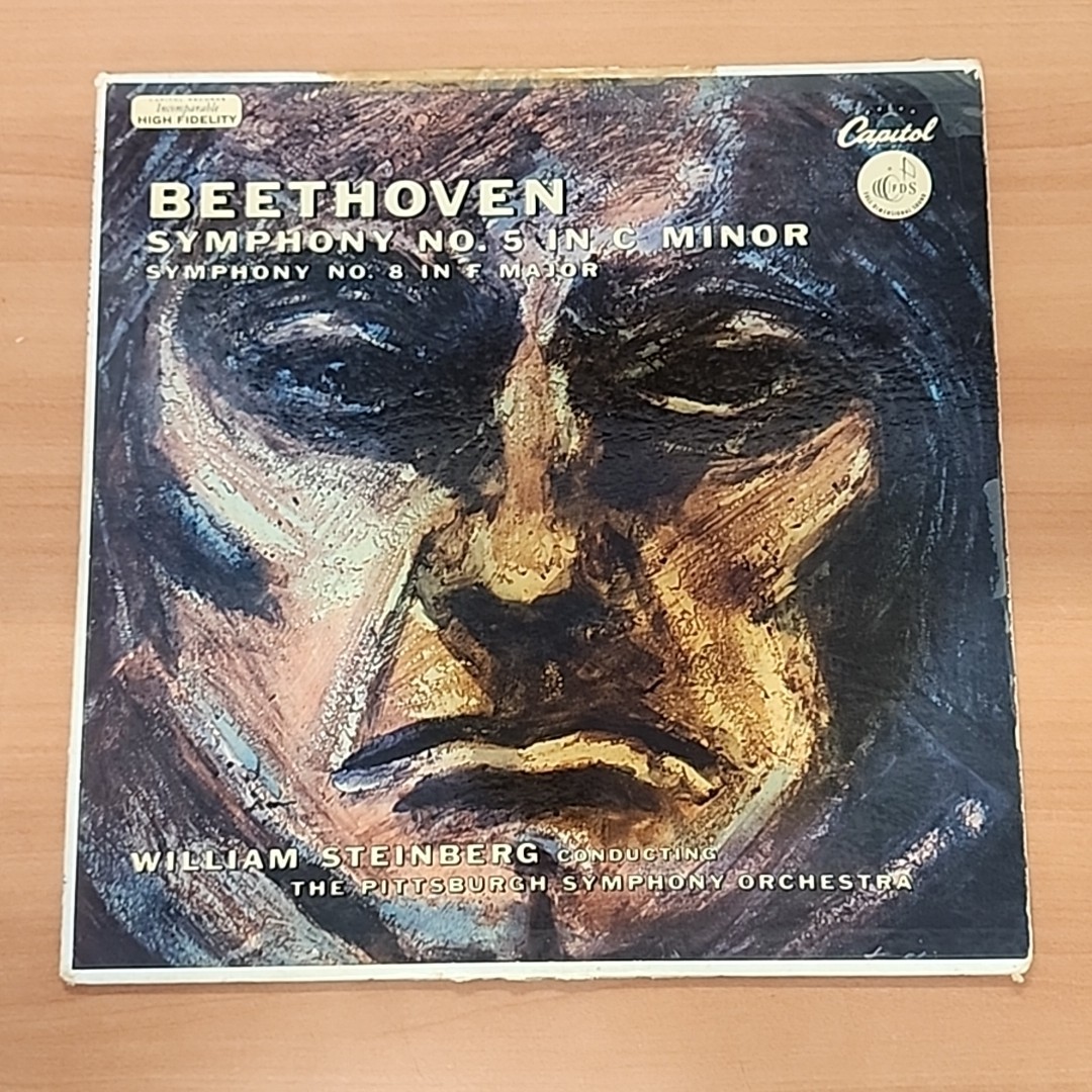 BEETHOVEN Symphony No.5/No. 8 1954 Vinyl LP Capitol P-8292 - NM