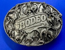 Rodeo Saddle Bronc Cowboy Commemorative I-85/S Siskiyou Vintage Belt Buckle