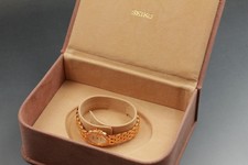 Rare 【MINT】 SEIKO Exeline 1F20-6D80 Gold 18P Diamond Bezel Qz Womans Watch...