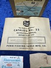 Vintage Penn Long Beach Reel In Original Box With Early Catalog Used — photo 3