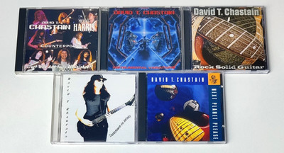 5 CD DAVID T CHASTAIN Next Planet Countdown Rock Solid Instrumental Variations