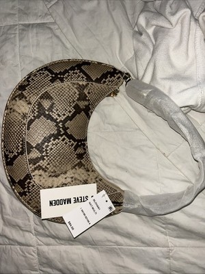 *BRAND NEW* SteveMadden  Mini Half Moon Snake Skin Bag