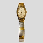 Vintage Timex Women’s Gold & Silver Two-Tone Stretch Band Quartz Watch