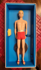 NRFB SILKSTONE 60TH ANNIVERSARY BLONDE FLOCKED KEN DOLL 2020 GTJ89 BARBIE