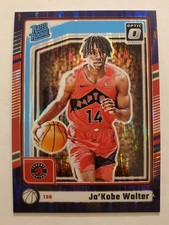 Ja'Kobe Walter 2024-25 Donruss Optic Prizm Purple Shock Rated Rookie Card #283