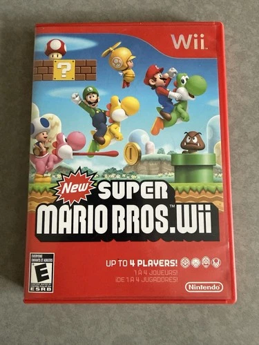Super Mario Bros. Wii (Nintendo Wii, 2009) Complete CIB Tested Excellent