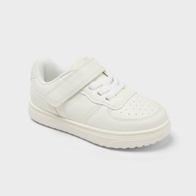 Toddler Jaid Court Sneakers - Cat & Jack, White, 10T