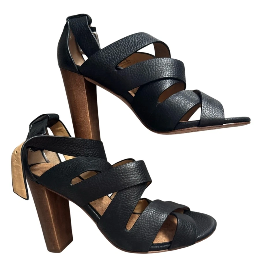 NUEVAS Sandalias Espléndidas Negras Para Mujer con Tirantes TALLA 6 $89 Foto 2 de 4