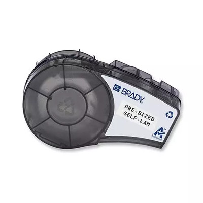 Brady M21-18-427 Self-Laminating Wraps, Black on White 1 x .75