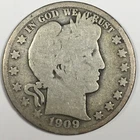 1909 United States "Barber" Half Dollar - Good (G) KM#116 - 4966