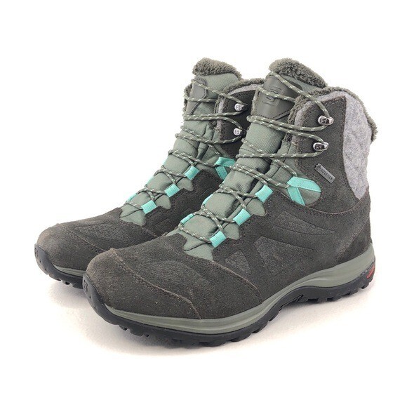 Stivali da trekking Salomon Ellipse invernali GTX da donna taglia 9 EUR 41 1 3 Castor Beluga
