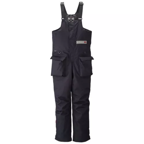 Striker Ice Men's Trekker Black Waterproof Breathable Bib - all sizes