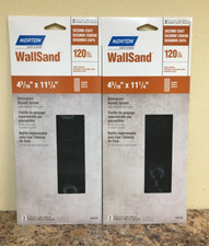 Norton 04169 WallSand 4-3/16&rdquo; X 11-1/4&ldquo; 120 Grit Drywall Screen 2 Pks of 2