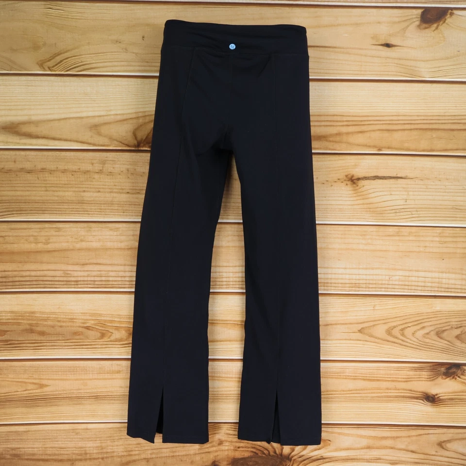 Miraclesuit Performance Yoga Pants Leggings Womens S Black Straight Leg Stretch - Image 2 of 4