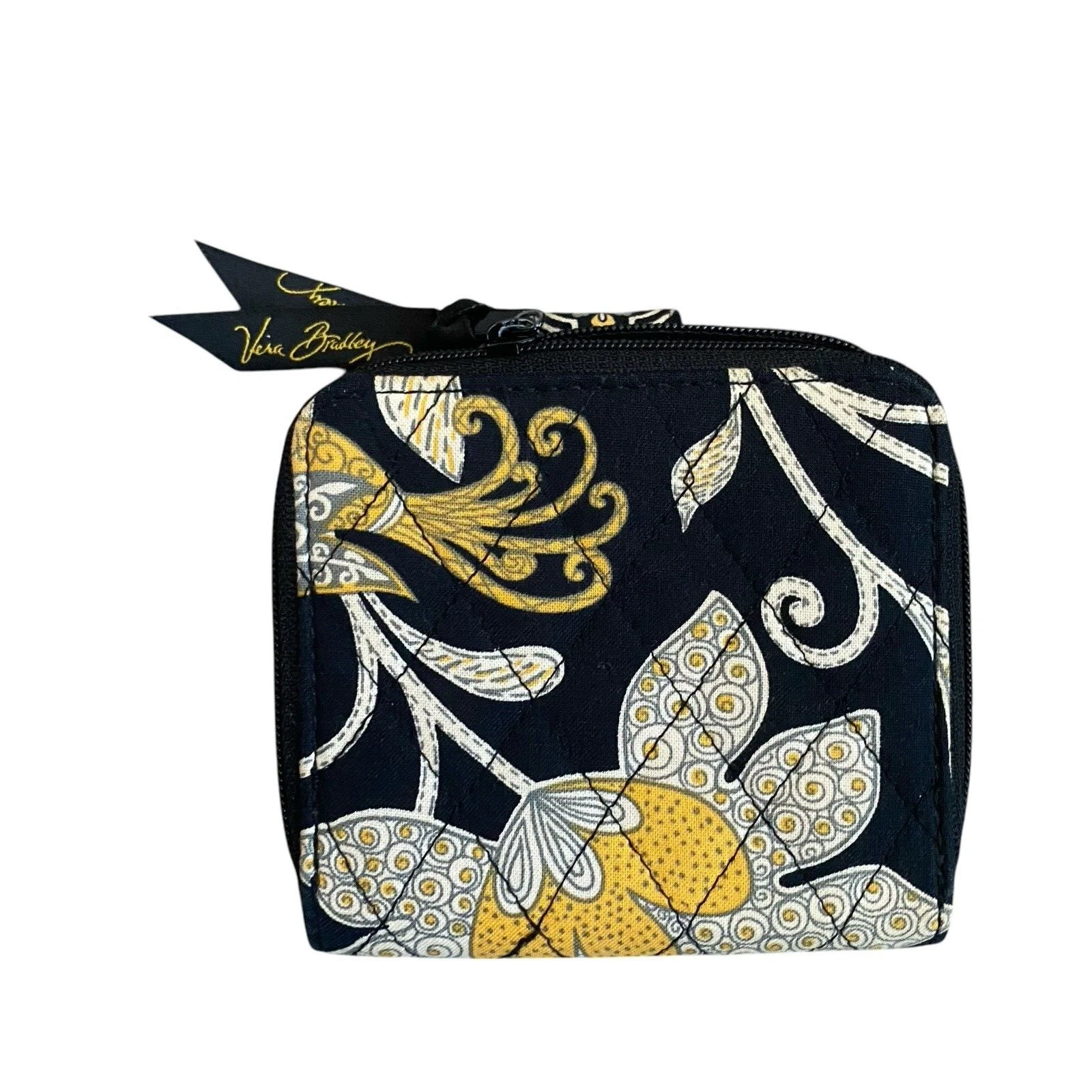 Borsa a tracolla Vera Bradley Hipster nera floreale tracolla regolabile