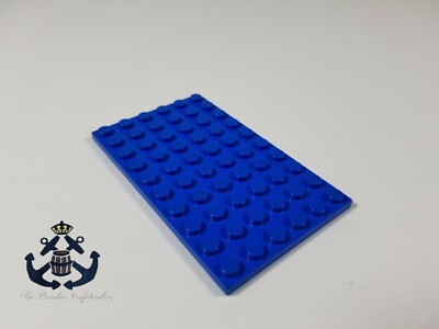 Lego 1980s / 1990s Blue Plate 6 x 10 3033 For Classic Town, City