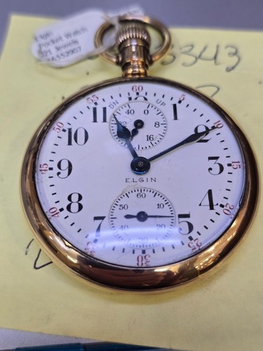 Elgin Pocket Watch 21 Jewels with Wind Indicator