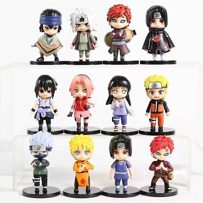 Kit c/ 12 Bonecos Naruto Action Figure Shippuden