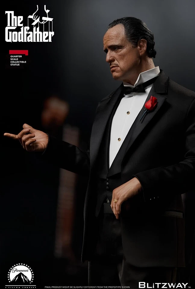 Blitzway El Padrino 1972 Vito Corleone versión de película Figura Estatua 1/4 Rara Foto 3 de 4