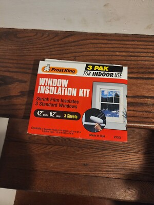  Frost King Window Winterizing Insulation Shrink Kit 42in x 62in