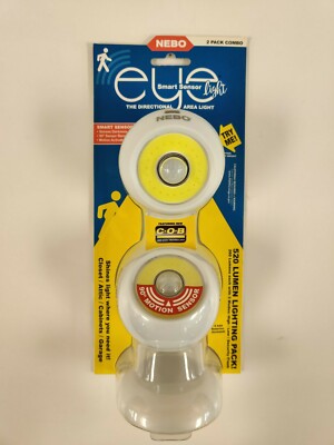 NEW Nebo Eye Smart Sensor LED Light 2pc combo with Magnetic Base - 2 lights!