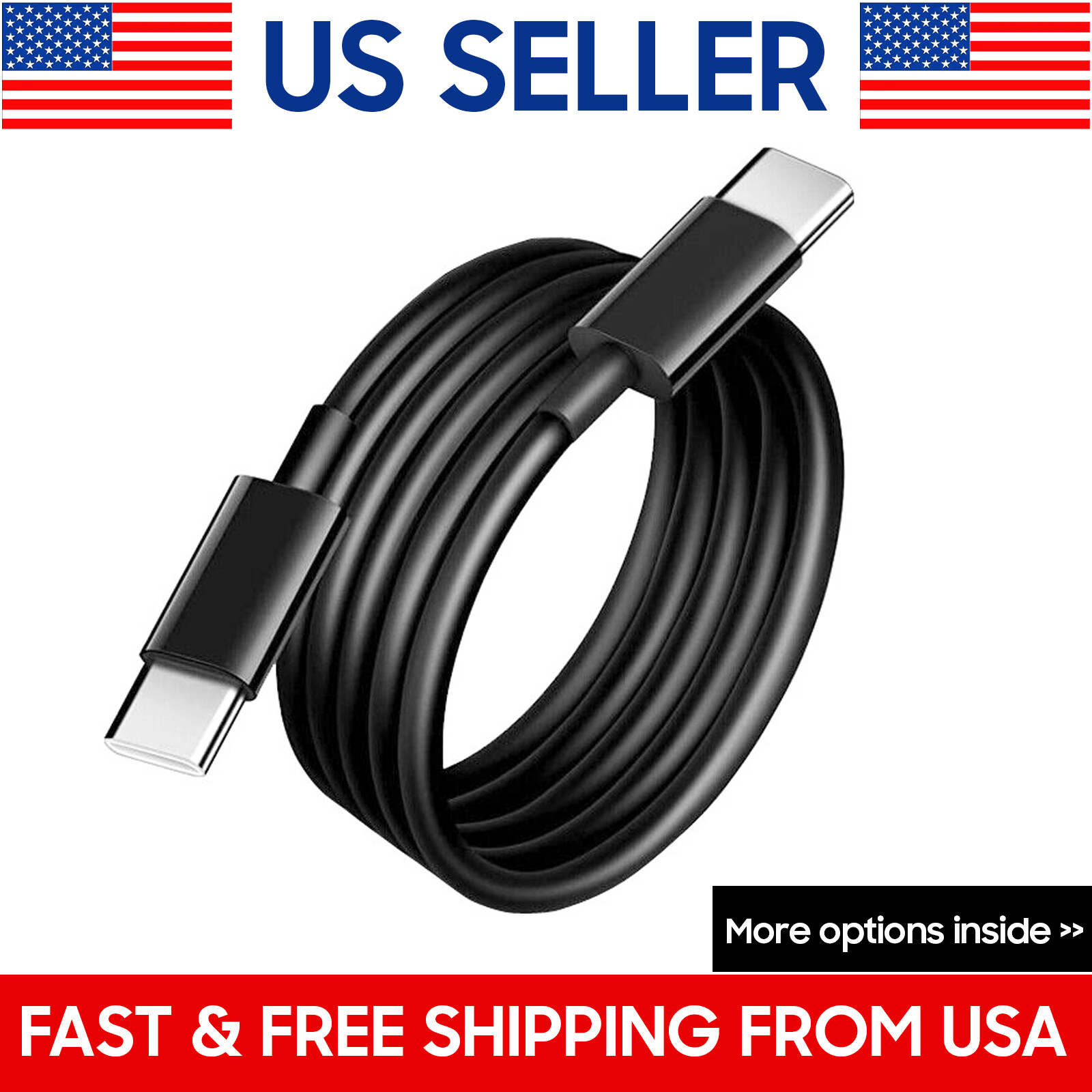 USB-C to USB-C Fast Charging Cable for iPhone 15 Pro Max-image