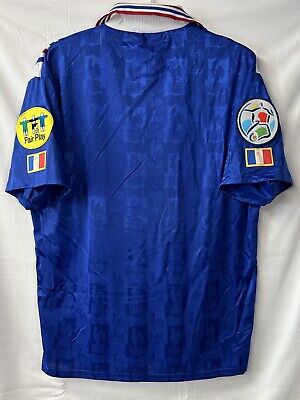 NWT 1996 France Home Jersey EURO 1996 Patch Football Soccer NWT 1996 France Home Jersey EURO 1996 Patch Football Soccer