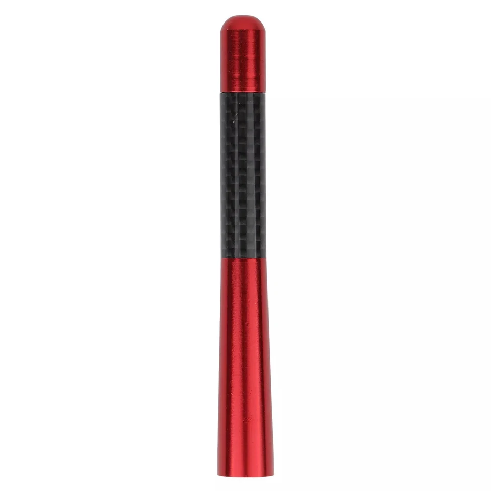 4.7" Red Carbon Short Antenna W/Screws AM/FM For Mitsubishi Mirage 14-23 - Image 4 of 4