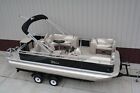 New 21 ft. Sport Rear Fish pontoon boat 40 Hp Mercury Blue or black