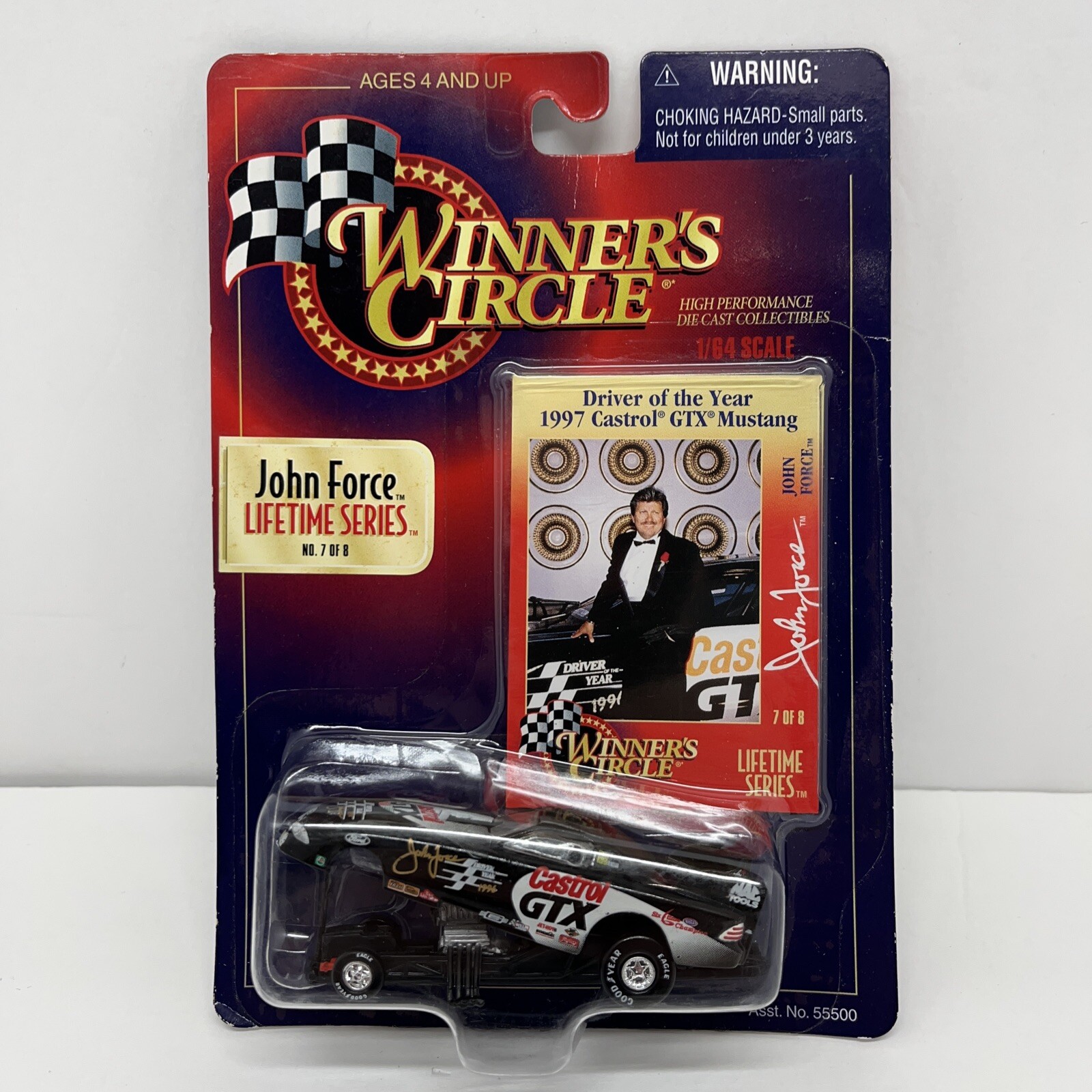 John Force NHRA Lifetime Series #7 of 8 Driver Of The Year 1997 Mustang New