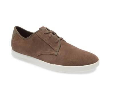 ECCO COLLIN 2.0 DARK CLAY SUEDE SNEAKERS EU 40 EU 47 $140 NEW