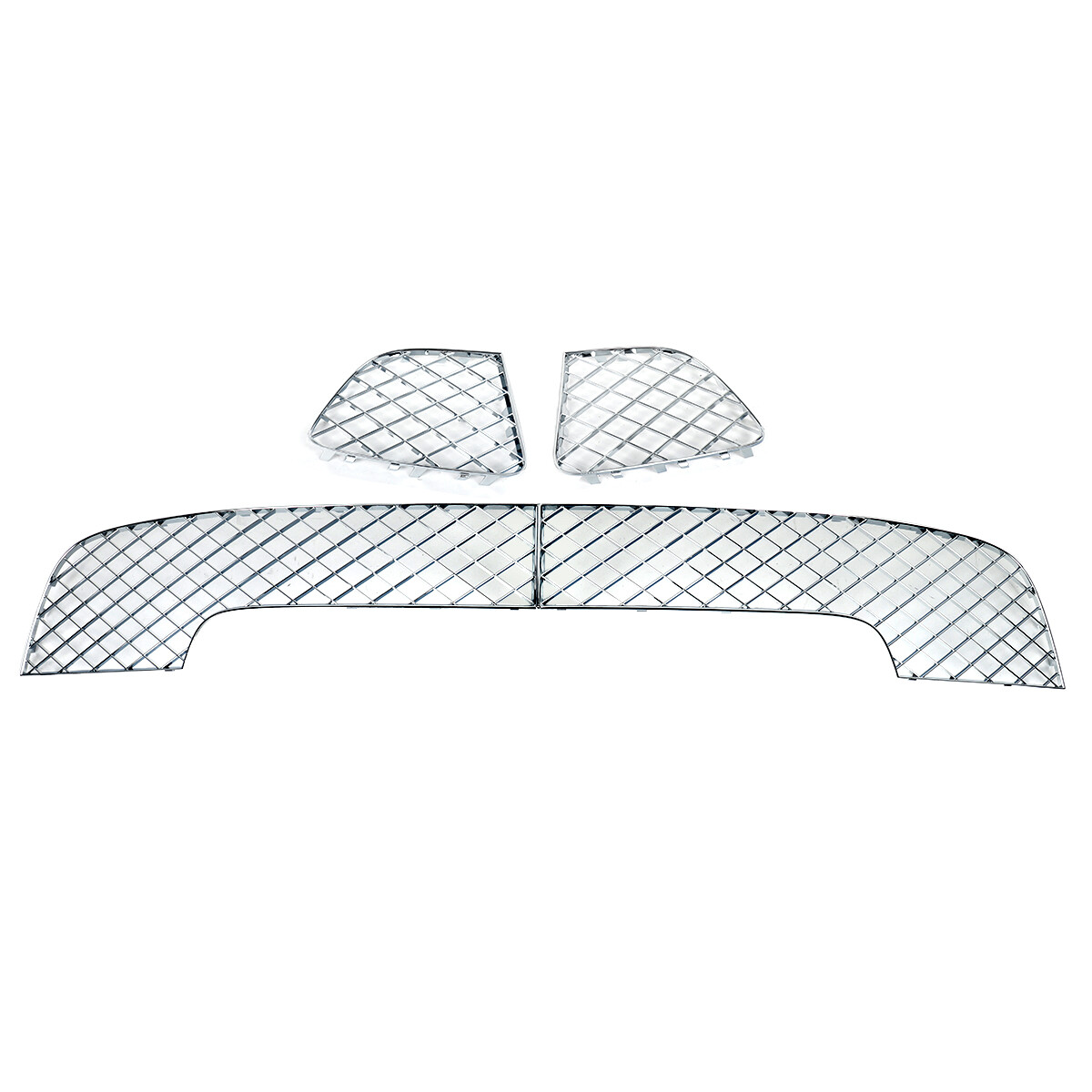 Bentley Continental GT 2018-2020 Front Lower Bumper grilles 4 pcs Chrome