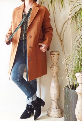 Trench Léger Vanessa Bruno Noisette Taille M - Neuf Avec Étiquettes - Manteau Décontracté Coton
