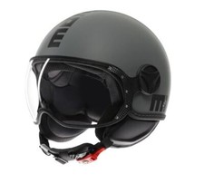 CASCO MOMO DESIGN FGTR CLASSIC GRIGIO OPACO / NERO MONO VISIERA ECE2206