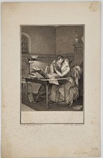 MOREAU LE JEUNE Jean-Michel (1741 - 1814) d'après - Héloïse et Abélard