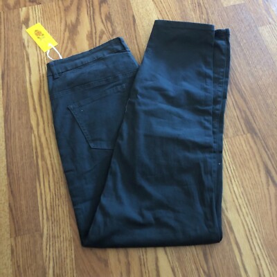 NWT Emperial Plus Size Charcoal Twill Stretch Skinny Jeans  Size 3XL