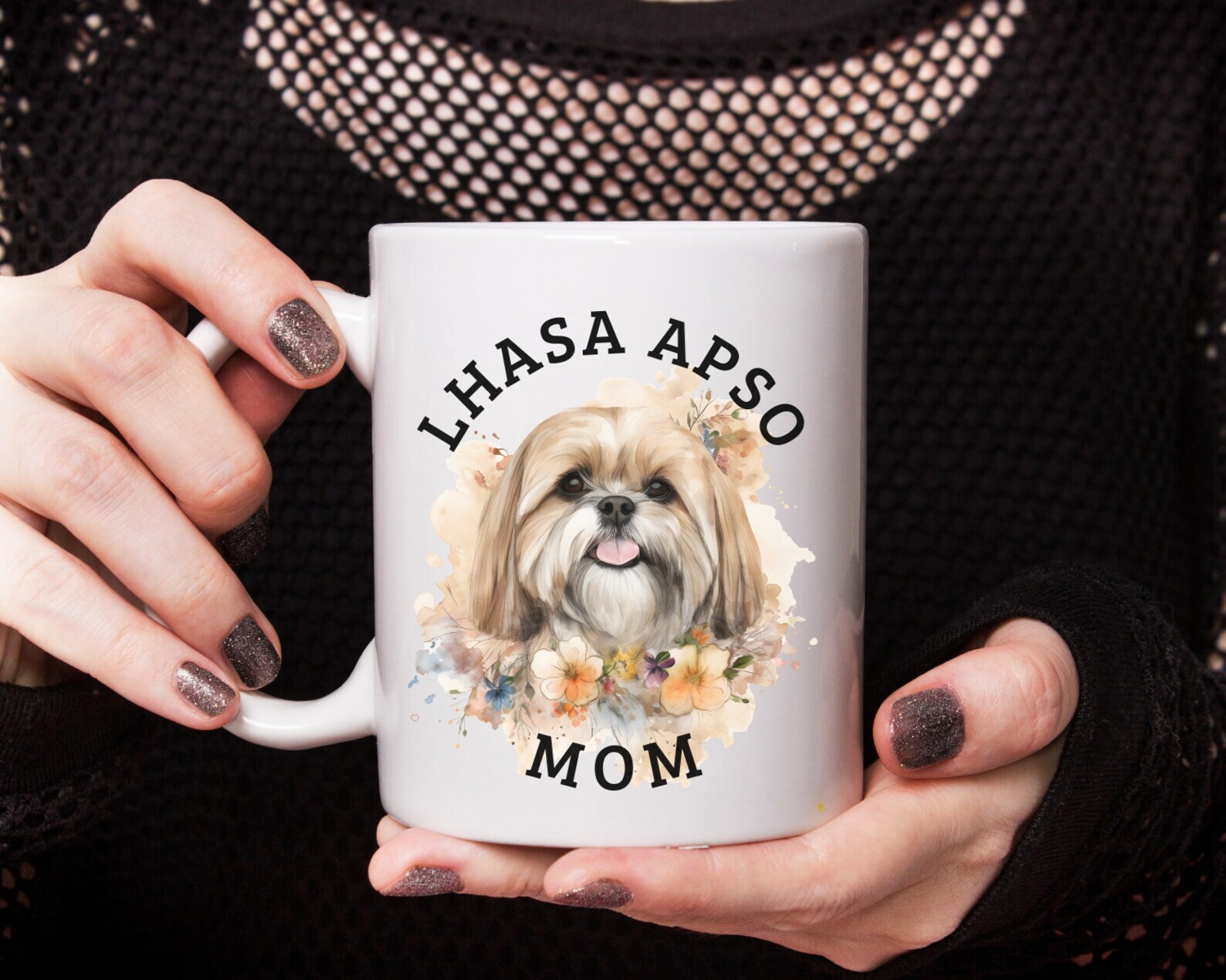 Lhasa Apso Dog Coffee Mug Perfect Gift for Dog Lovers
