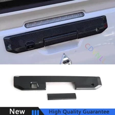 For Mitsubishi Triton L200 Carbon Fiber Tailgate Door Handle Bowl Decor Cover 2X