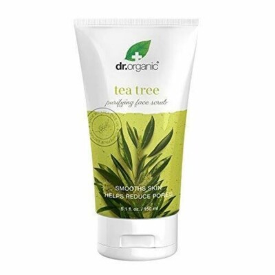 Dr.Organic Tea Tree Purifying Gentle Face Scrub 5.1 fl. oz.