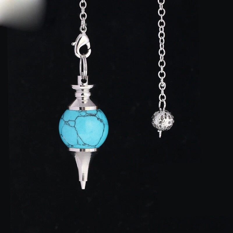 Quartz Pendant Divination Radiesthesia Gem Stone Dowsing Pendule Crystal Natural - Image 2 of 4