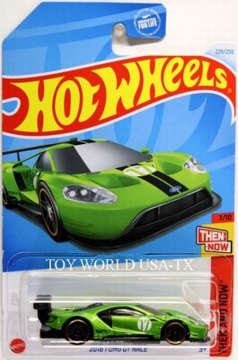 2024 Hot Wheels #229 Then and Now 2016 Ford GT Race Green